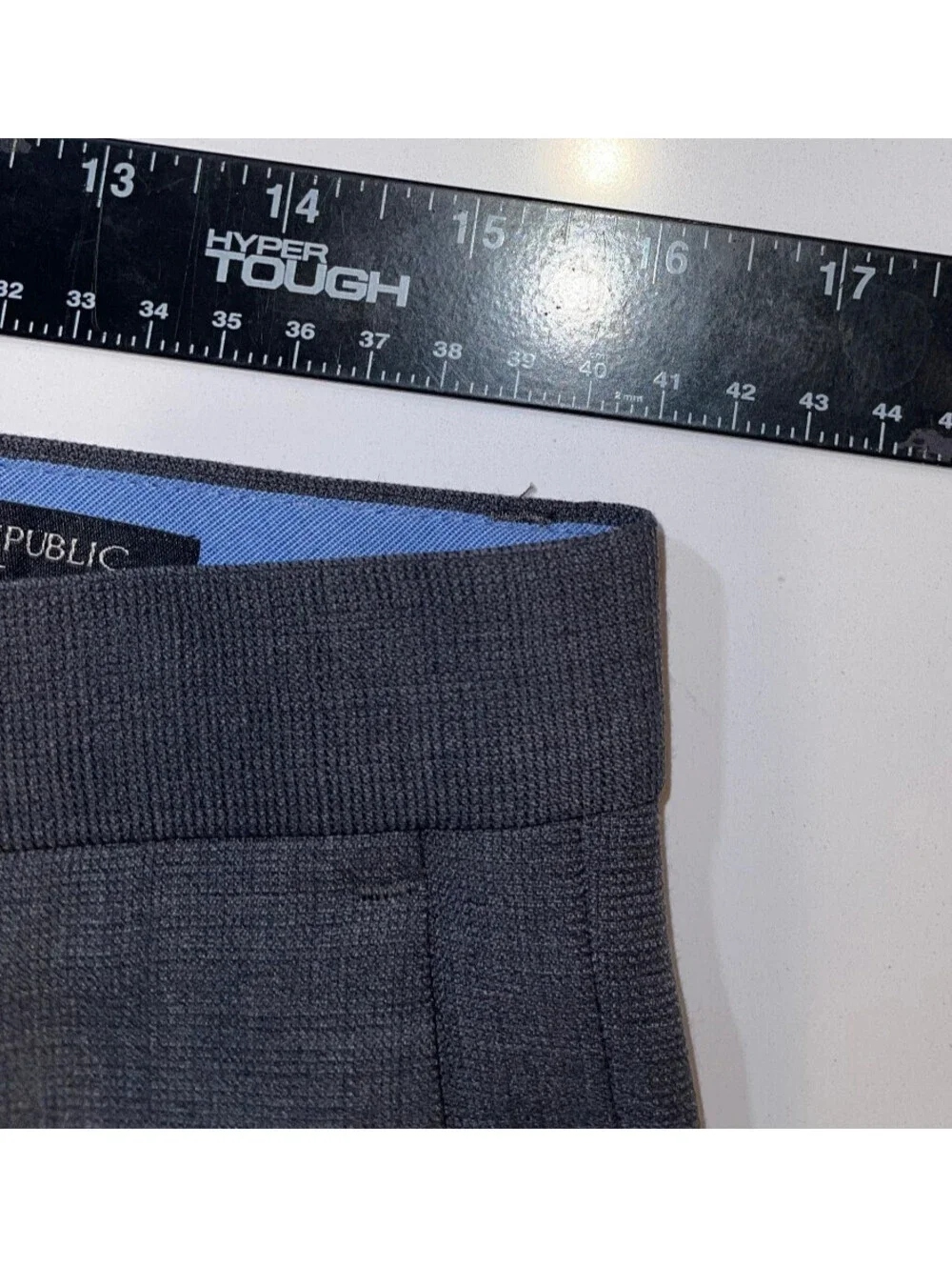 DESIGNER BANANA REPUBLIC SLIM FIT 100% WOOL GRAY DRESS PANTS MEN'S SIZE 31x30